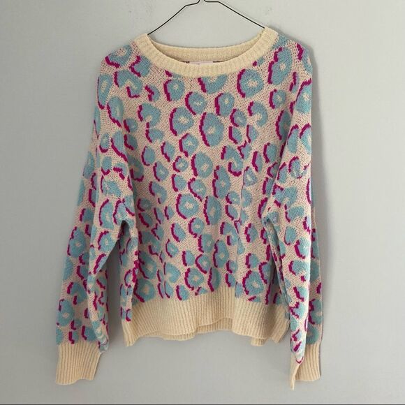 Pink Lily Women’s Long Sleeve Crew Neck Knit Sweater - Picture 1 of 3